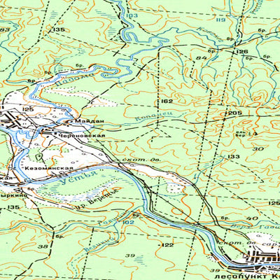 Avenza Systems Inc. Soviet Genshtab map - p38-089/090 - Russia digital map