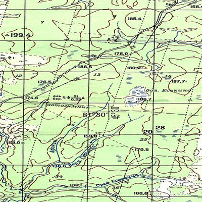 Avenza Systems Inc. Soviet Genshtab map - p38-091/092--(1984) - Russia digital map