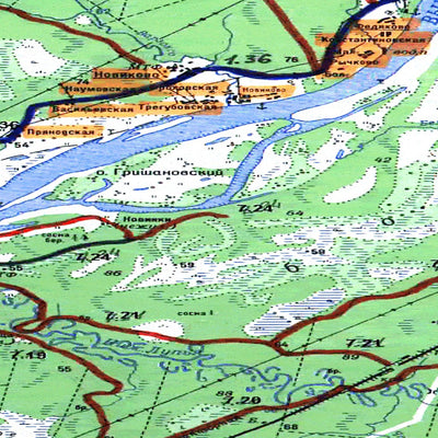 Avenza Systems Inc. Soviet Genshtab map - p38-095/096 - Russia digital map