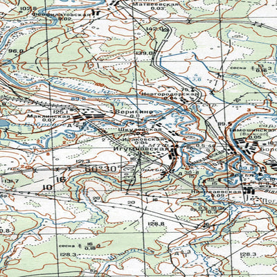 Avenza Systems Inc. Soviet Genshtab map - p38-123/124 - Russia digital map