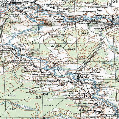 Avenza Systems Inc. Soviet Genshtab map - p38-123/124 - Russia digital map