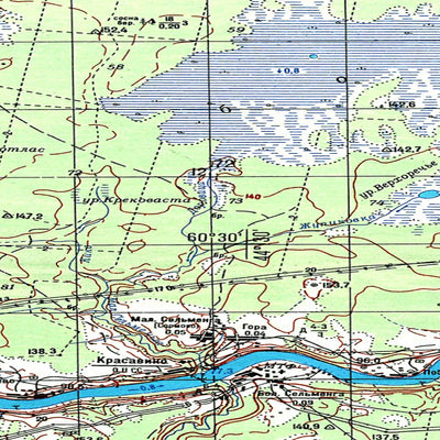Avenza Systems Inc. Soviet Genshtab map - p38-125/126--(1983) - Russia digital map