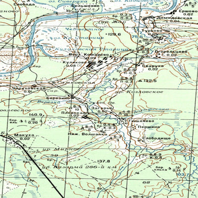 Avenza Systems Inc. Soviet Genshtab map - p38-131/132 - Russia digital map
