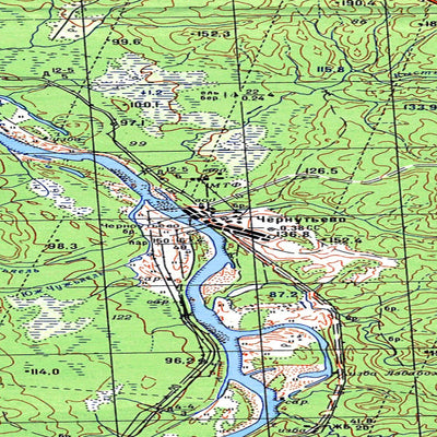 Avenza Systems Inc. Soviet Genshtab map - p39-001/002--(1988) - Russia digital map