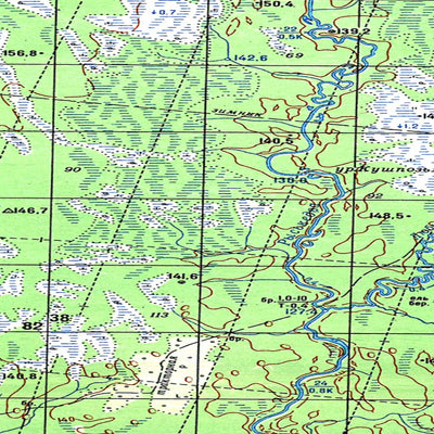 Avenza Systems Inc. Soviet Genshtab map - p39-007/008--(1989) - Russia digital map