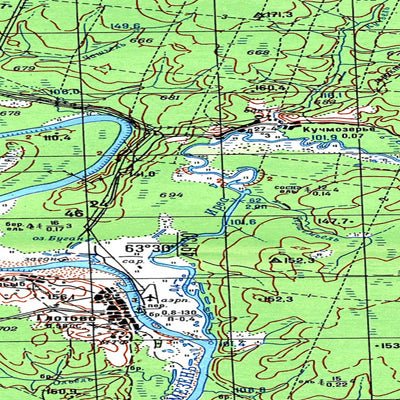 Avenza Systems Inc. Soviet Genshtab map - p39-015/016--(1988) - Russia digital map