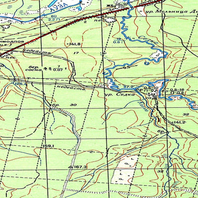 Avenza Systems Inc. Soviet Genshtab map - p39-135/136--(1982) - Russia digital map
