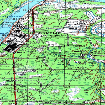 Avenza Systems Inc. Soviet Genshtab map - p40-007/008--(1987) - Russia digital map