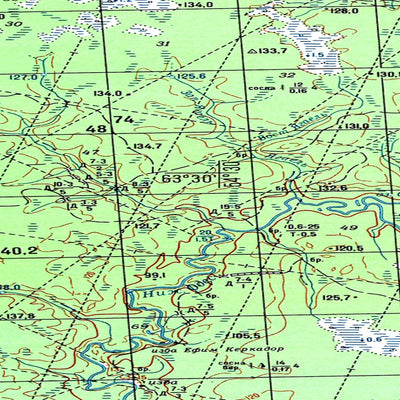 Avenza Systems Inc. Soviet Genshtab map - p40-013/014--(1987) - Russia digital map