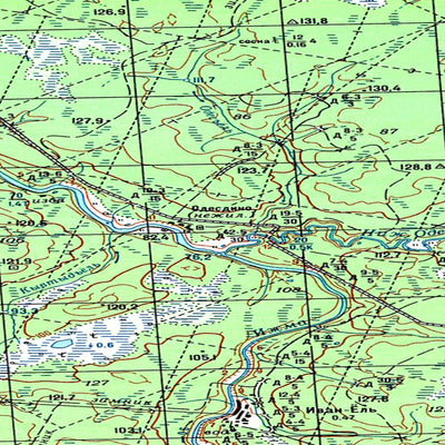 Avenza Systems Inc. Soviet Genshtab map - p40-013/014--(1987) - Russia digital map