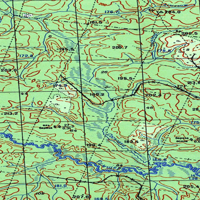 Avenza Systems Inc. Soviet Genshtab map - p40-109/110 - Russia digital map