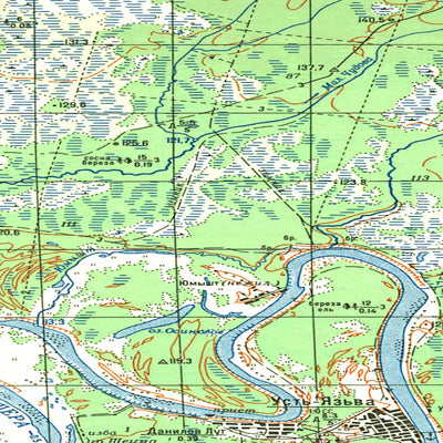 Avenza Systems Inc. Soviet Genshtab map - p40-125/126 - Russia digital map