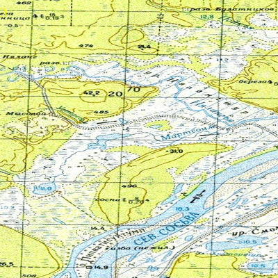 Avenza Systems Inc. Soviet Genshtab map - p41-033/034 - Russia digital map