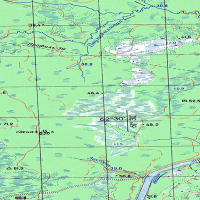 Avenza Systems Inc. Soviet Genshtab map - p41-051/052 - Russia digital map