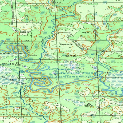 Avenza Systems Inc. Soviet Genshtab map - p41-099/100 - Russia digital map