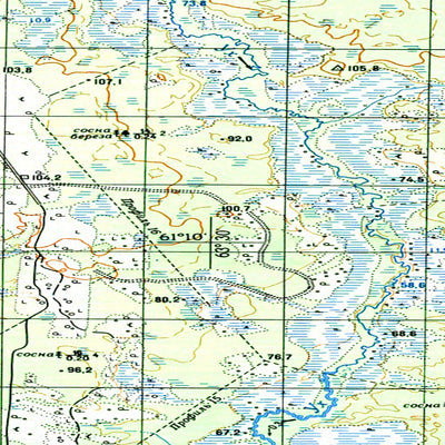 Avenza Systems Inc. Soviet Genshtab map - p41-103/104 - Russia digital map