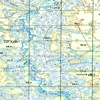 Avenza Systems Inc. Soviet Genshtab map - p41-103/104 - Russia digital map