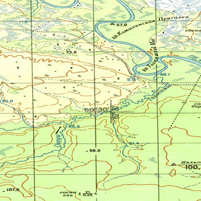 Avenza Systems Inc. Soviet Genshtab map - p41-125/126 - Russia digital map
