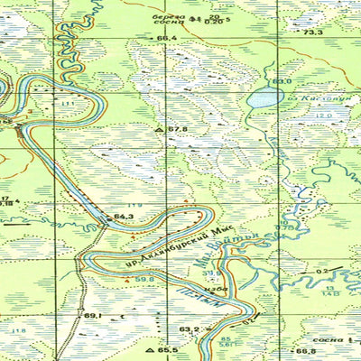 Avenza Systems Inc. Soviet Genshtab map - p41-125/126 - Russia digital map