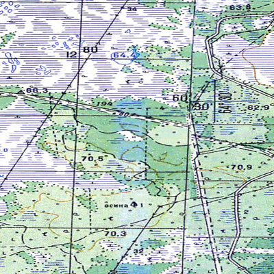 Avenza Systems Inc. Soviet Genshtab map - p41-129/130 - Russia digital map