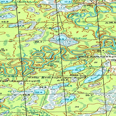 Avenza Systems Inc. Soviet Genshtab map - p42-013/014--(1980) - Russia digital map