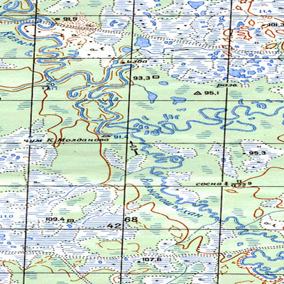 Avenza Systems Inc. Soviet Genshtab map - p42-021/022 - Russia digital map
