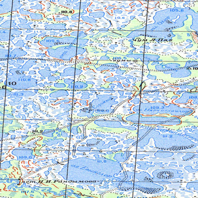 Avenza Systems Inc. Soviet Genshtab map - p42-023/024 - Russia digital map