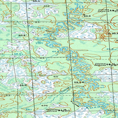 Avenza Systems Inc. Soviet Genshtab map - p42-025/026--(1979) - Russia digital map