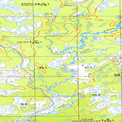 Avenza Systems Inc. Soviet Genshtab map - p42-041/042--(1976) - Russia digital map