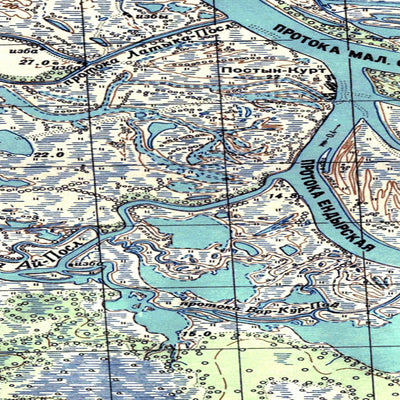Avenza Systems Inc. Soviet Genshtab map - p42-061/062--(1951) - Russia digital map