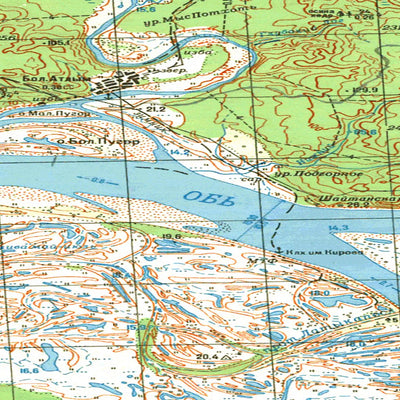 Avenza Systems Inc. Soviet Genshtab map - p42-061/062 - Russia digital map