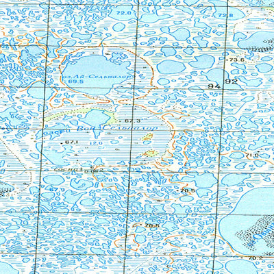 Avenza Systems Inc. Soviet Genshtab map - p42-069/070 - Russia digital map