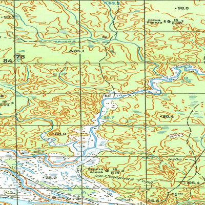 Avenza Systems Inc. Soviet Genshtab map - p42-101/102 - Russia digital map