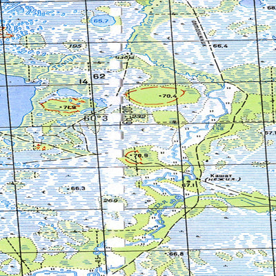 Avenza Systems Inc. Soviet Genshtab map - p42-121/122 - Russia digital map