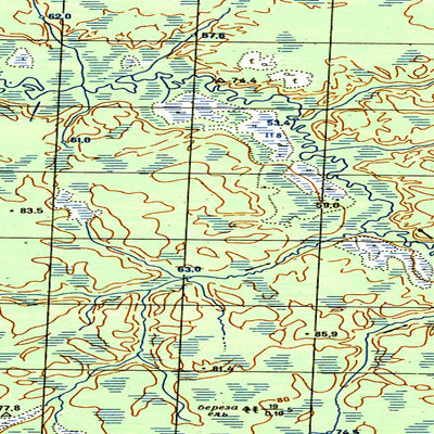 Avenza Systems Inc. Soviet Genshtab map - p42-129/130 - Russia digital map