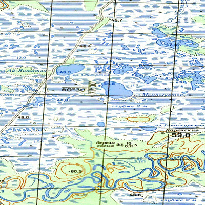 Avenza Systems Inc. Soviet Genshtab map - p42-131/132 - Russia digital map
