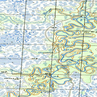 Avenza Systems Inc. Soviet Genshtab map - p42-131/132 - Russia digital map