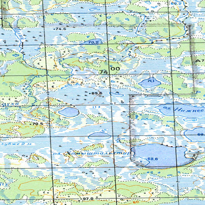 Avenza Systems Inc. Soviet Genshtab map - p42-135/136 - Russia digital map