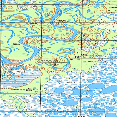 Avenza Systems Inc. Soviet Genshtab map - p43-007/008 - Russia digital map