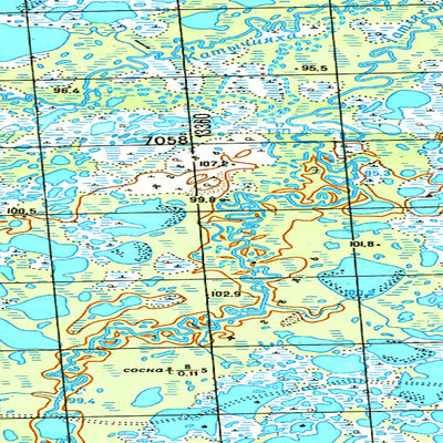 Avenza Systems Inc. Soviet Genshtab map - p43-013/014 - Russia digital map