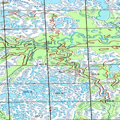 Avenza Systems Inc. Soviet Genshtab map - p43-015/016 - Russia digital map
