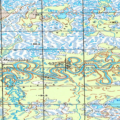 Avenza Systems Inc. Soviet Genshtab map - p43-017/018 - Russia digital map