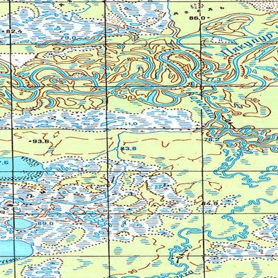 Avenza Systems Inc. Soviet Genshtab map - p43-017/018 - Russia digital map