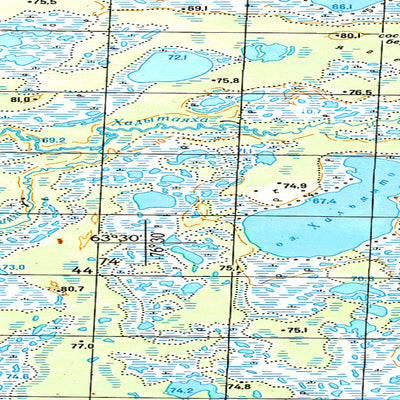 Avenza Systems Inc. Soviet Genshtab map - p43-021/022 - Russia digital map