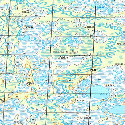 Avenza Systems Inc. Soviet Genshtab map - p43-021/022 - Russia digital map