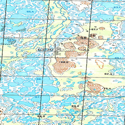 Avenza Systems Inc. Soviet Genshtab map - p43-023/024 - Russia digital map