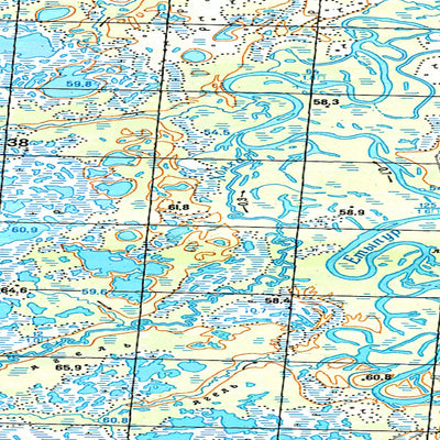Avenza Systems Inc. Soviet Genshtab map - p43-023/024 - Russia digital map