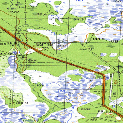 Avenza Systems Inc. Soviet Genshtab map - p43-033/034 - Russia digital map