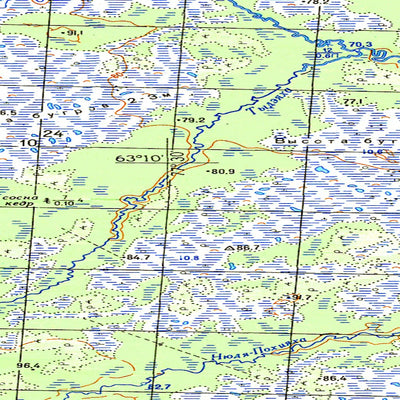 Avenza Systems Inc. Soviet Genshtab map - p43-035/036 - Russia digital map