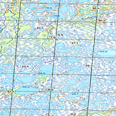Avenza Systems Inc. Soviet Genshtab map - p43-047/048 - Russia digital map